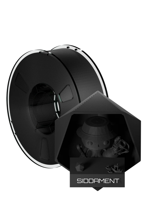 Siddament PCCF Black 1.75 mm PC + Carbon Fiber 3D printing filament spool – high-strength professional filament
